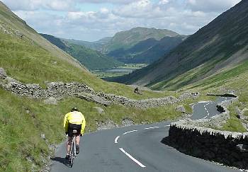 Roger on the Kirkstone Pass, Ullswater in the background