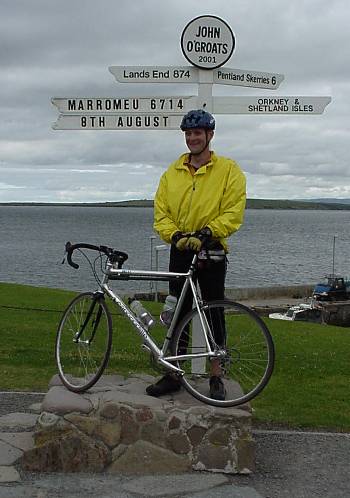 Roger at John O'Groats
