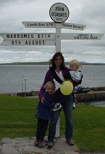 The backup team at John O'Groats