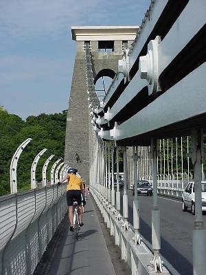 Roger on Clifton Bridge